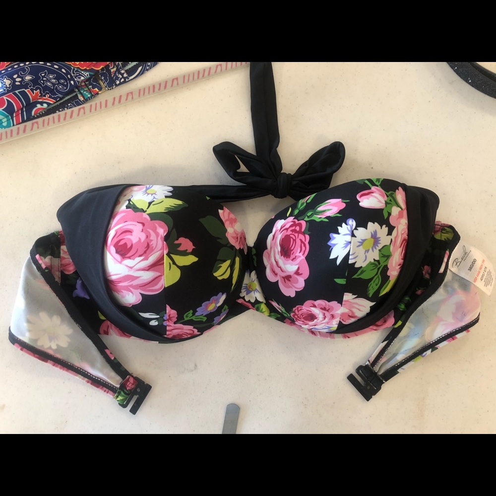 Rose PinUp Swim Top